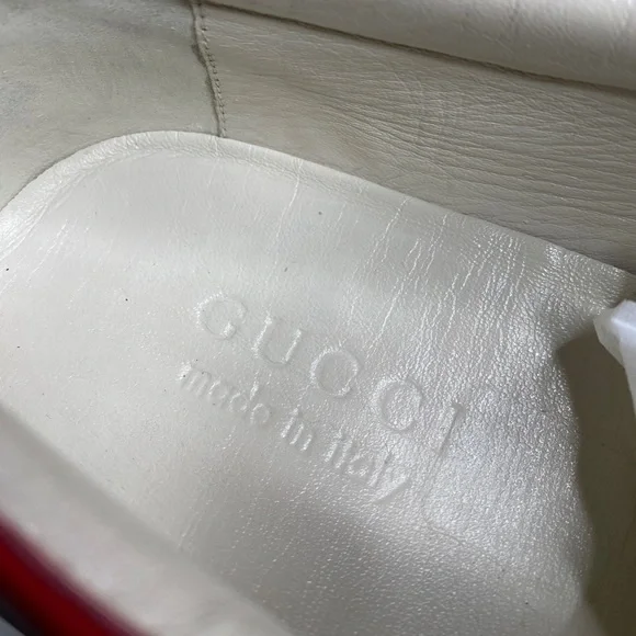 Gucci logo Sylvie slip-on sneakers men’s size 8 - Picture 10 of 12